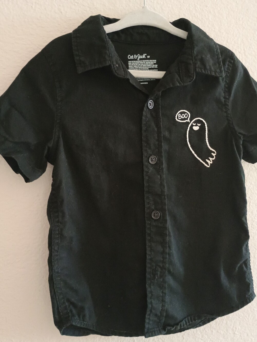 4/$15 Cat & Jack Halloween Button Down, 2T